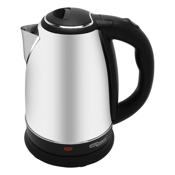 Super General SGK-118-SSW Electric Water Kettle, 1.8 Liter, Stainless Steel, Silver, 2140W, One Year Warranty