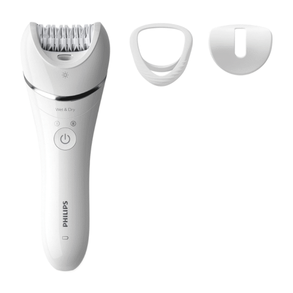 Philips Epilator Series 8000. Wet And Dry Cordless Hair Removal For Legs And Body With 3 Accessories. Extra Wide Epilator Head.Bre700/01.