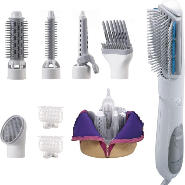 Panasonic Eh-Ka81 Hair Styler With 6 Attachments, Curler, Straightener & Dryer