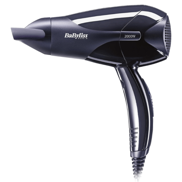 BaByliss Powerlight 2000 Dryer |Lightweight And Powerful 2000w Dryer With Quick Drying Time| 2 Heat & 2 Speed Control |Easy To Handle & Efficient And Customizable Settings|D212SDE(Black )