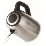 KENWOOD Stainless Steel Kettle 1.7L Cordless Electric Kettle 2200W with Auto Shut-Off & Removable Mesh Filter ZJM01.A0BK Silver/Black