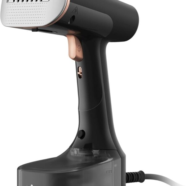 Braun QuickStyle 7, Garment Steamer with Dual Heated FreeGlide 3D Plate, Handheld Garment Steamer with FastHeating 35 Sec, Vertical Ironing, Capacity 250ml, Cord 3m, 1600 Watts - GS 7077 BK - Black