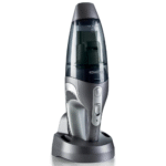 Kenwood Wet & Dry Cordless Handheld Vacuum Cleaner With 14.8V Lithium-Ion Battery, 500ml Dust Capacity, 120ml Liquid Capacity For Home, Office And Car Hvp19.000Si Black/Silver