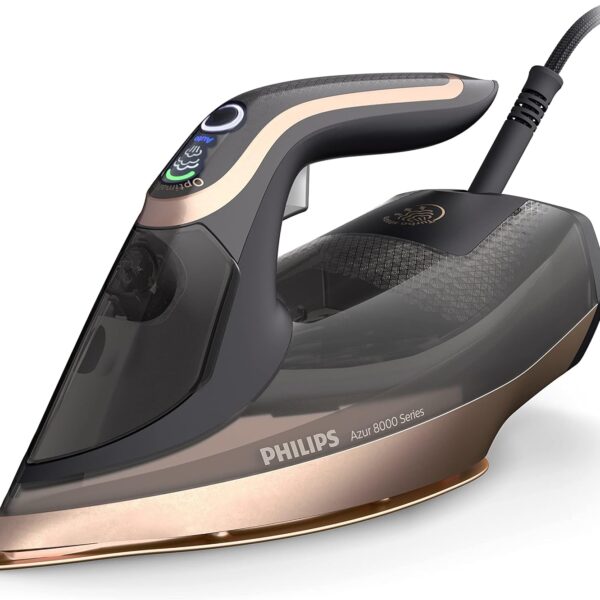 Philips Azur 8000 Series Steam Iron - 3000W, 260 g Turbo Steam Boost, No Burns, 80 g Continuous Steam, Auto Shut-off - DST8041/86