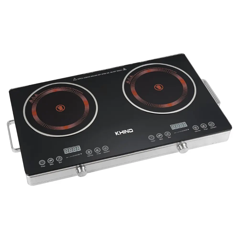 KHIND intelligent Infrared cooker Polisshed Crystal Plate to Last Longer IRC3002D