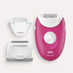 Braun Silk Epil 3 410 Epilator With 2 Extras, Raspberry Pink / White