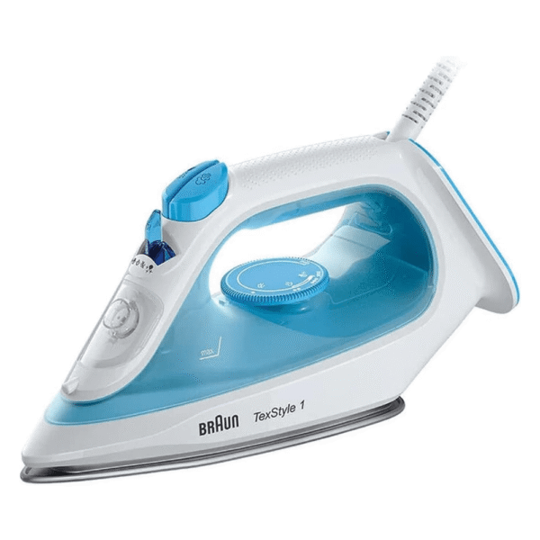 Braun TexStyle 1 Steam Iron Si1050, 2000 Watts, 50% Energy Saving, Blue