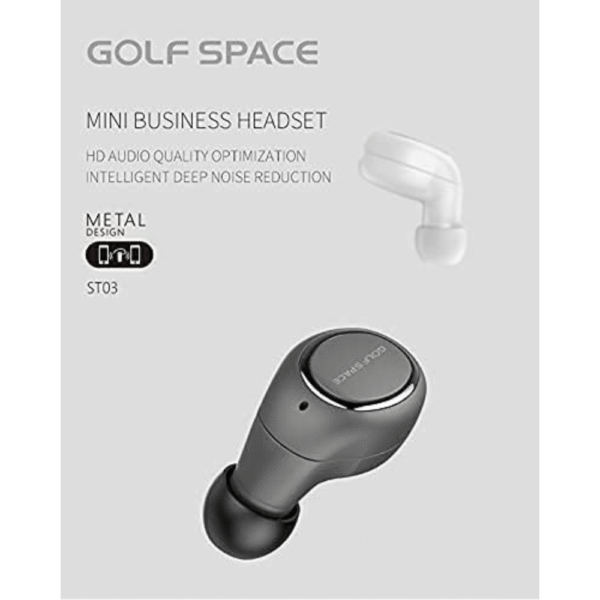 GOLF SPACE Mini Bluetooth In-Ear Headphone Black