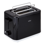 Braun Breakfast - Toaster Ht 1010 Bk, 2 Slots, 8 Browning Settings, Bun Warmer, 900 Watts, Black.