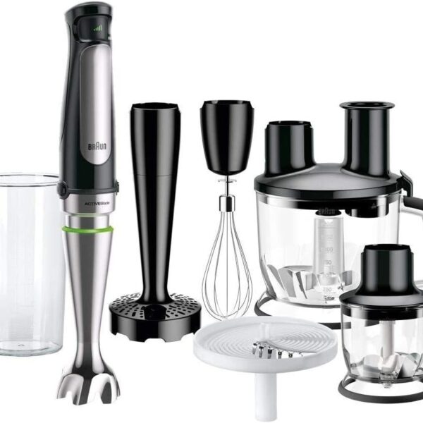 Braun MQ 7087X 1.2 L Immersion blender 1000 W Black, Stainless steel