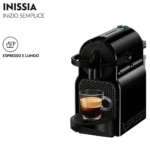 De'Longhi Nespresso Inissia with Aeroccino EN80.BAE, Automatic Coffee Machine with Milk Frother, Single-Serve Capsule Coffee Machine, Welcome Set Included, Compact Design, 19 Bar, 1260W, Black