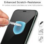 Screen Protector for iPhone 11 Pro/iPhone X/iPhone XS 5.8-Inch, Black Edge, 9H Tempered Glass