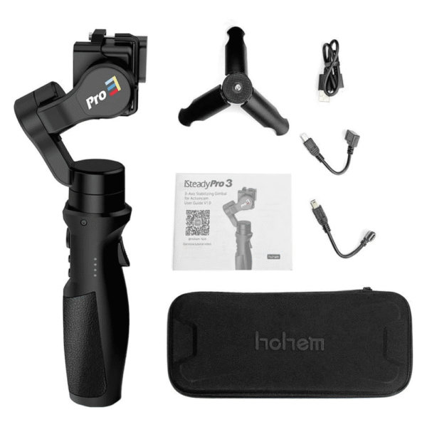 Hohem iSteady JJmooer IPX4 Splash Proof App Remote Control iSteady Pro 3 Handheld 3-Axis Camera Gimbal Stabilizer with Tripod Stand