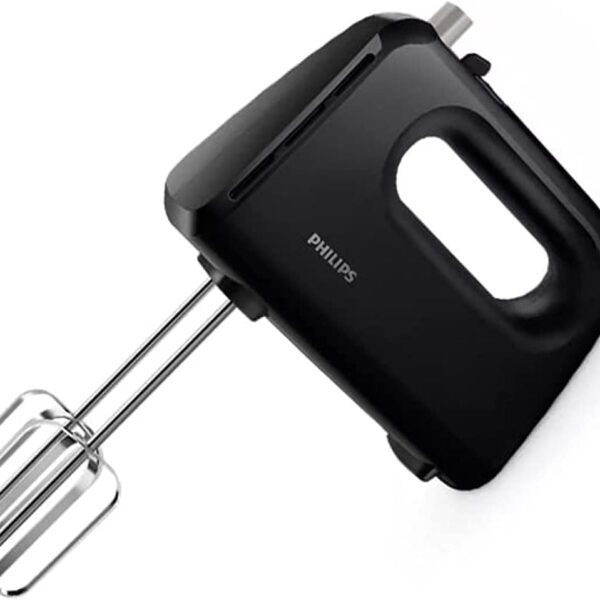 Philips HR3705/10 300 Watt Lightweight Hand Mixer, Blender with 5 Speed Control Settings, Stainless Steel Accessories
