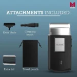 Moser Mobile Shaver Cordless Shaver 3615-0052, Black/Silver