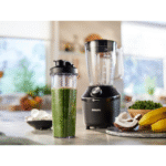Philips Blender 3000 Series, ProBlend System, 1.9L Maximum Capacity, 1L Effective Capacity, 450W, 1 Speed Setting + Pulse, Plastic Jar, Black, HR2041