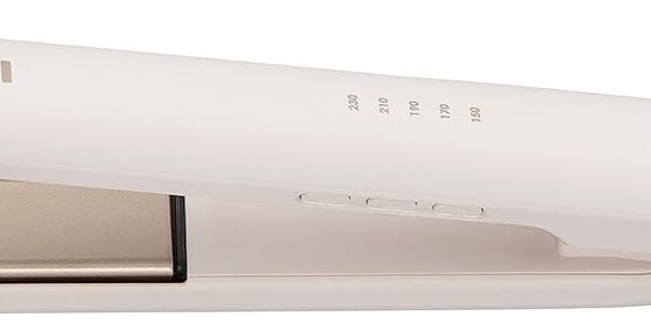 Remington Hair Straightener With Advanced Ceramic Coated Plates, 15 Seconds Heat-Up Time Upto 230 °C, For Beautiful Soft Hair, 110MM Long Length Floating Plate, 3 Years Guarantee S4740, White