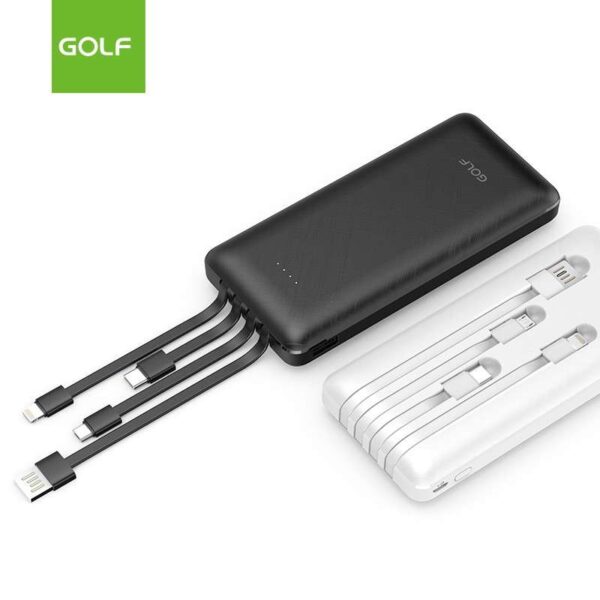 Golf Power Bank 10000mAh With 4 Output
