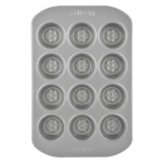 Prestige Non Stick Mini Muffin Pan, 12 Cup, Grey