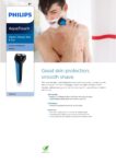 Philips AT600/15 AquaTouch Wet and Dry Electric Shaver (Blue) 1 Philips 3455854535 at600 15 pss engsg 1 1 pdf