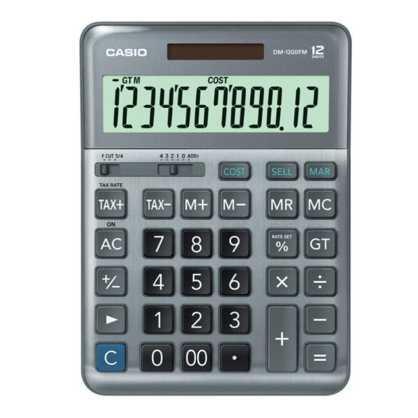 Casio Desktop Electronic Calculators DM-1200FM